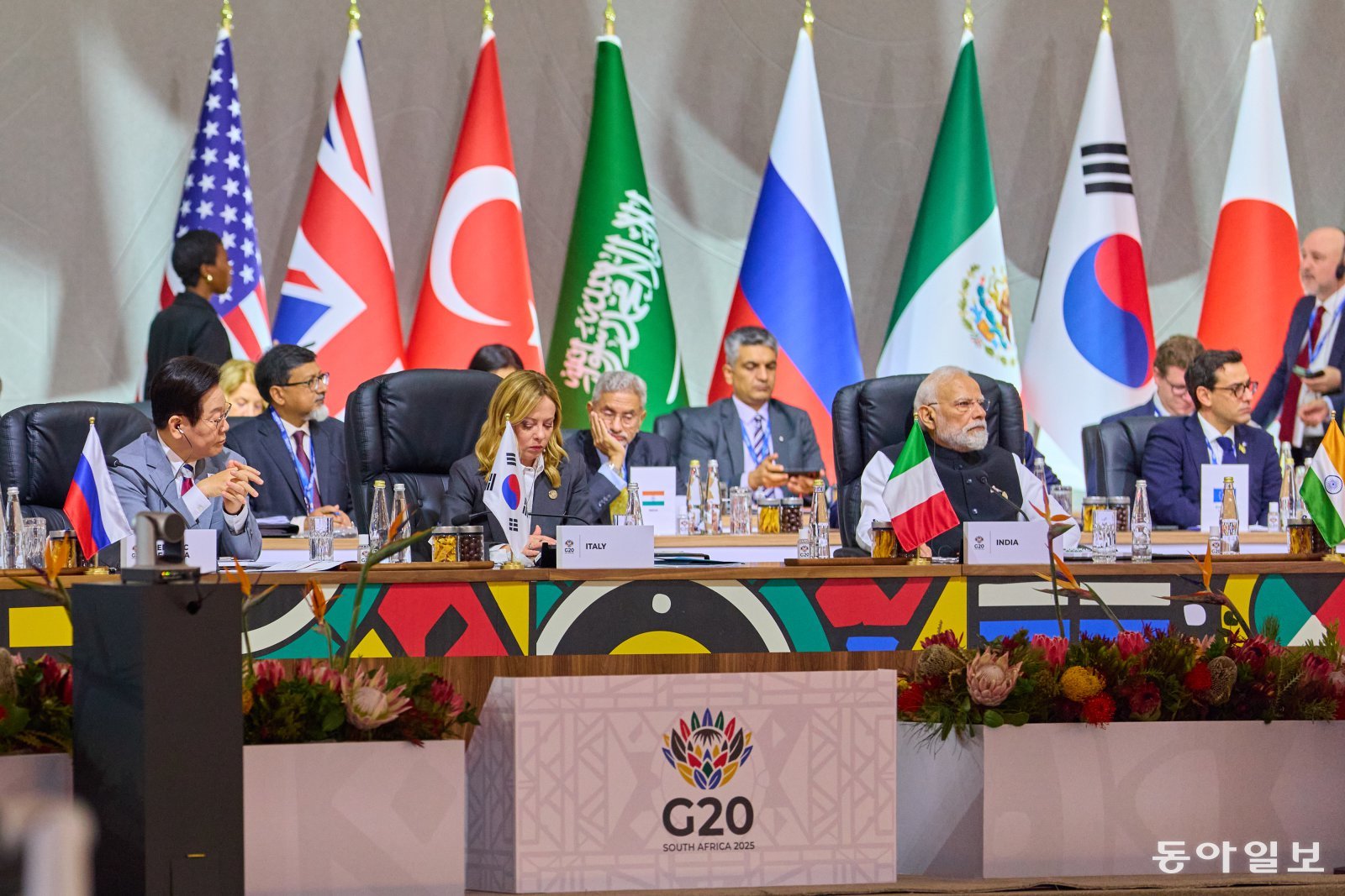 이재명 대통령이 22일(현지시간) 남아프리카공화국 나스렉 엑스포센터에서 열린 주요 20개국(G20) 정상회의에 참석해 있다. 20251122 대통령실사진기자단