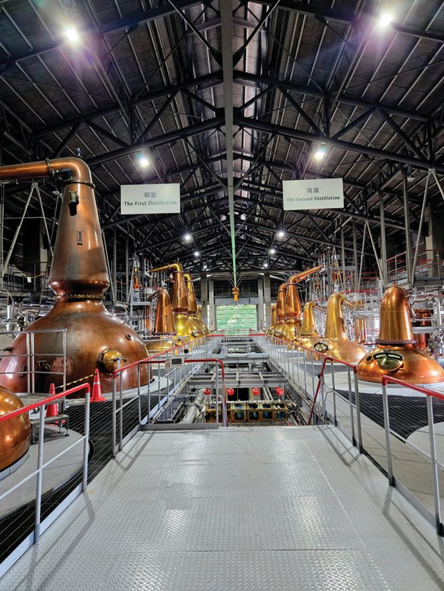 일본 야마나시현 하쿠슈 증류소의 증류기. 명욱 제공