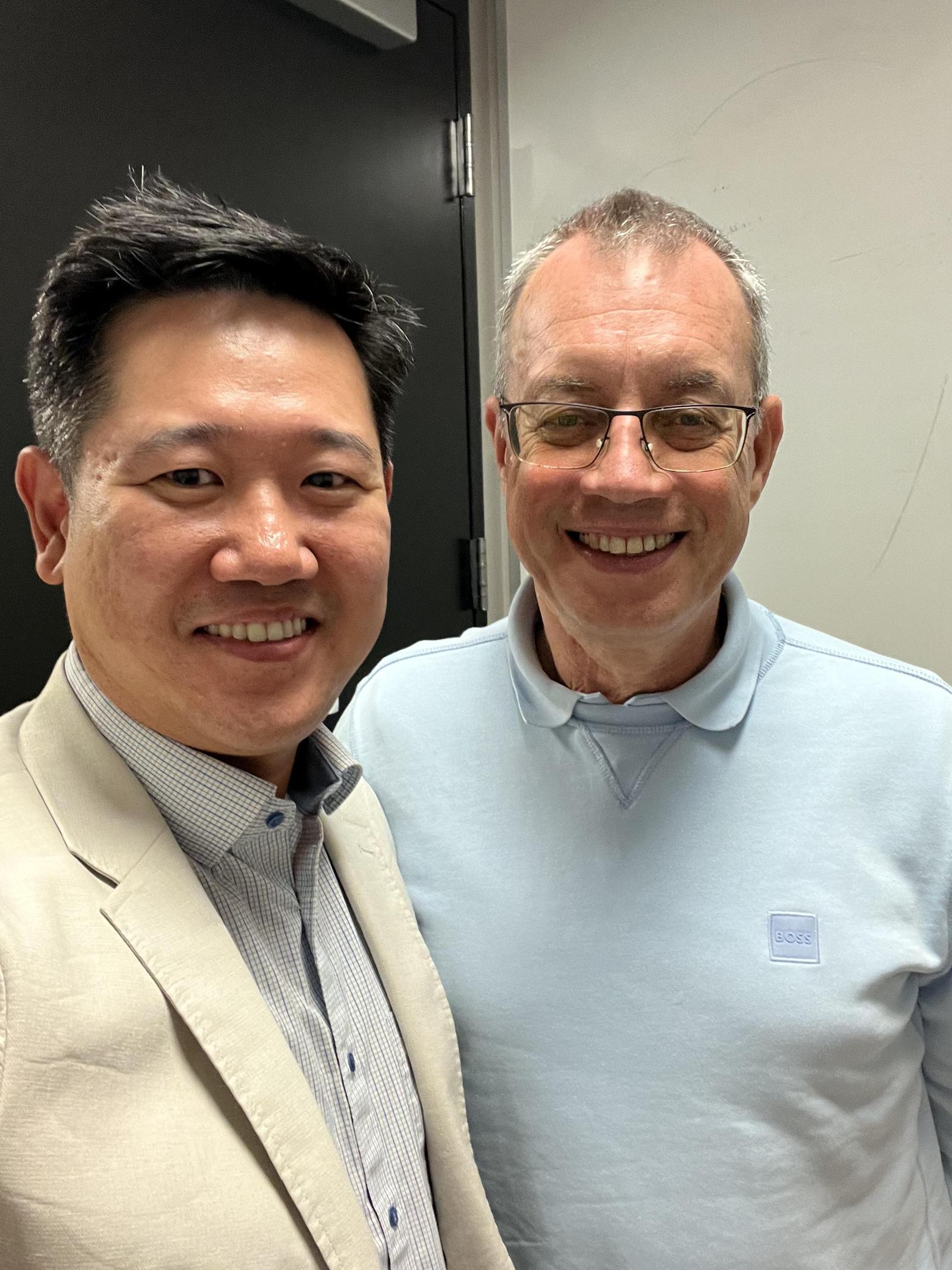 이온 스토이카 미국 버클리 캘리포니아대(UC버클리) 교수와 최중혁 팔로알토캐피탈 대표.  최중혁 대표 제공