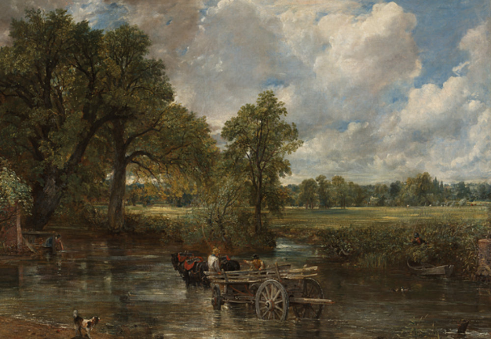 존 컨스터블의 ‘건초 마차’(1821년). 아버지가 소유한 플랫퍼드 방앗간에서 바라본 고향 풍경을 생생히 담았지만, 실제로는 산업혁명 여파를 겪던 당시의 농촌 현실과는 거리가 있다. 사진 출처 런던 내셔널갤러리