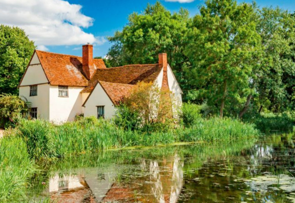존 컨스터블의 ‘건초 마차’ 속 오두막은 소작농이 실제 거주했던 곳으로, 현재도 남아 있다. 사진 출처 위키피디아