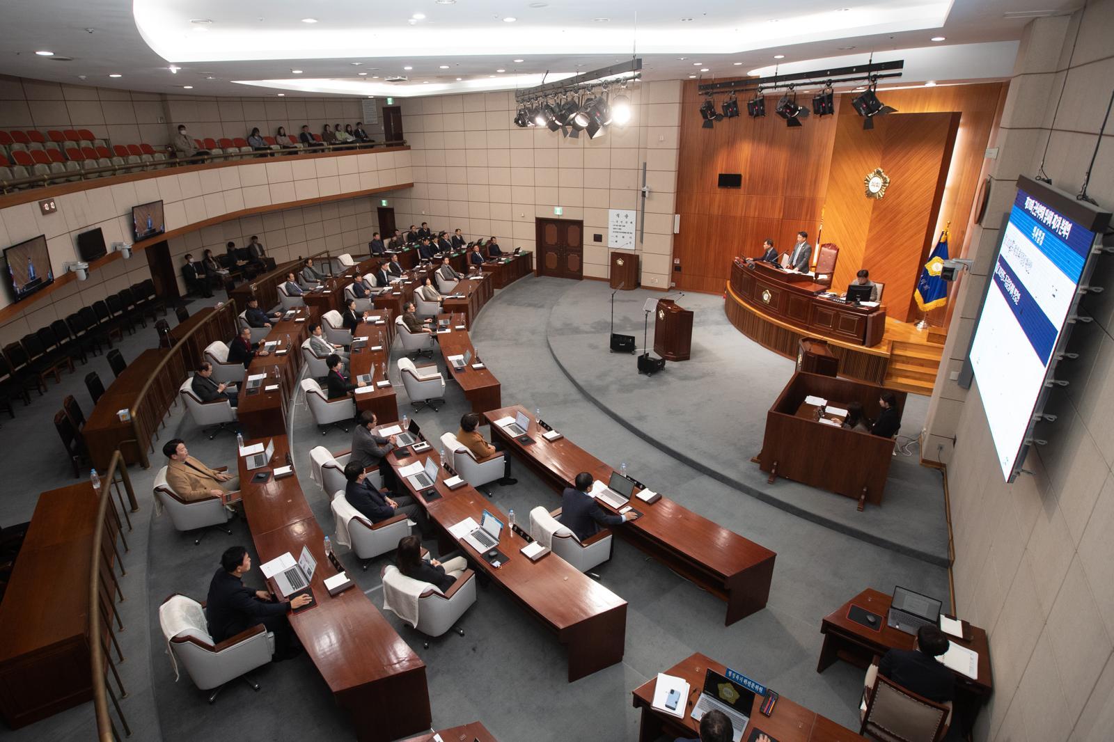 군산시의회 본회의장. 뉴스1