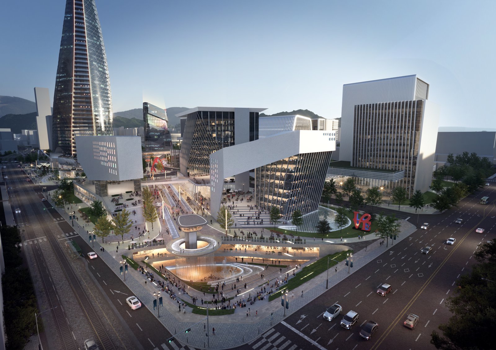 노원역에서 바라본 지원시설용지 조감도. 서울시 제공