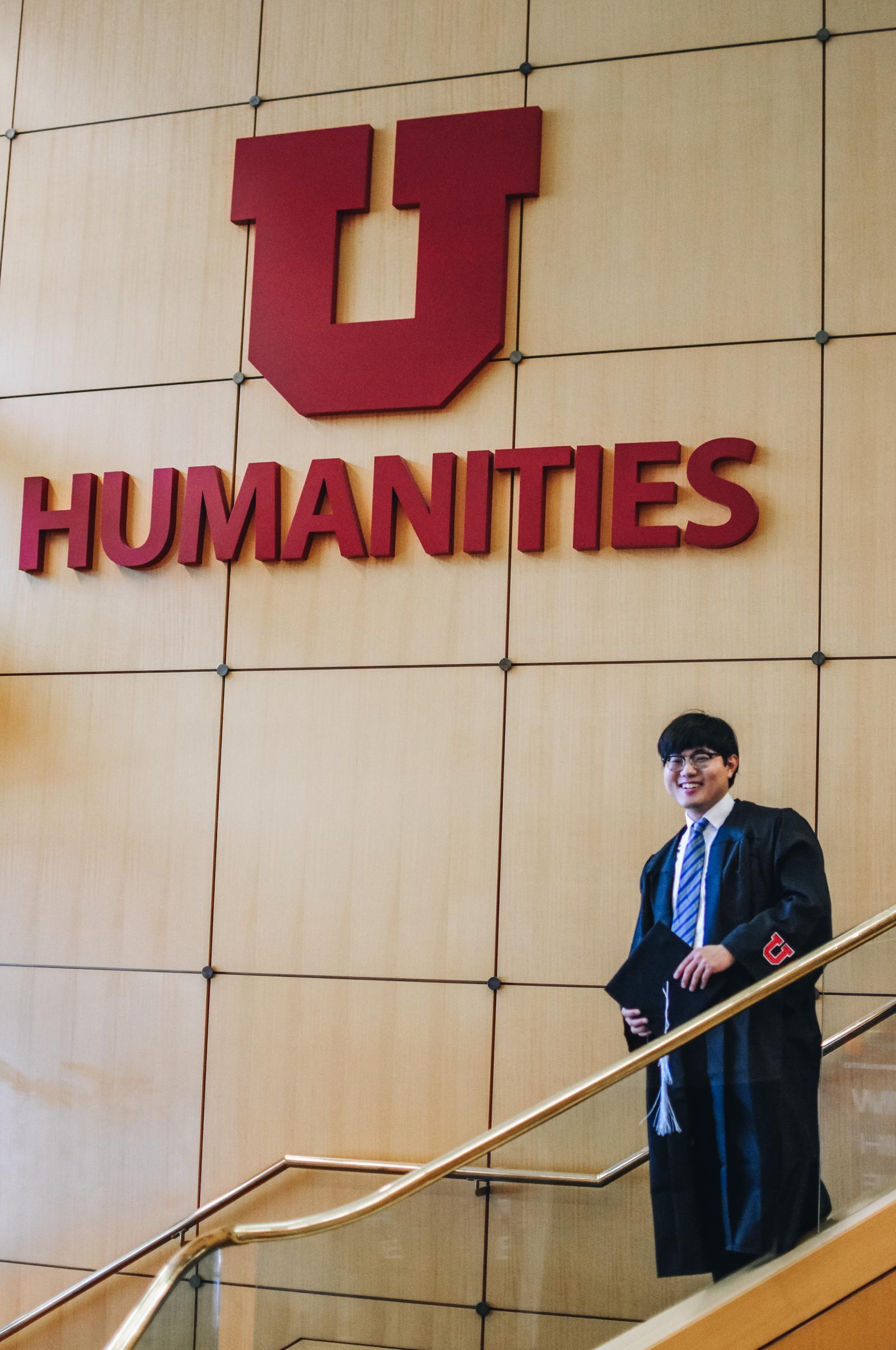 미국 유타대 솔트레이크시티 캠퍼스에서 열린 졸업식에 참석한 안상엽 씨. 유타대 제공