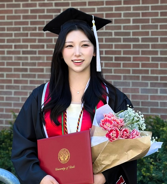 유타대 아시아캠퍼스 졸업생 류다원 씨. 유타대 제공