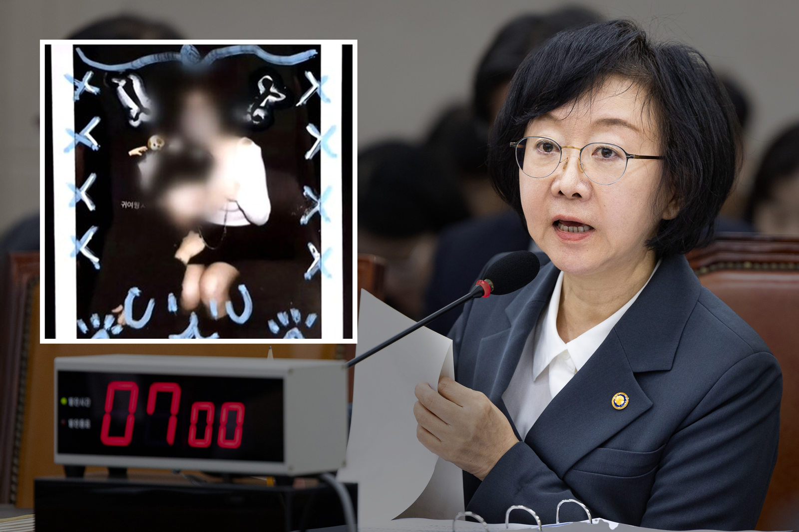 오유경 식품의약품안전처장이 지난 10월경 국회에서 열린 국정감사에서 한국 내 출몰하고 있는 메이드 카페에 대해 지적했다. 뉴스1·JTBC