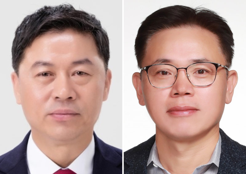 류재철 사장(왼쪽), 김동춘 사장.