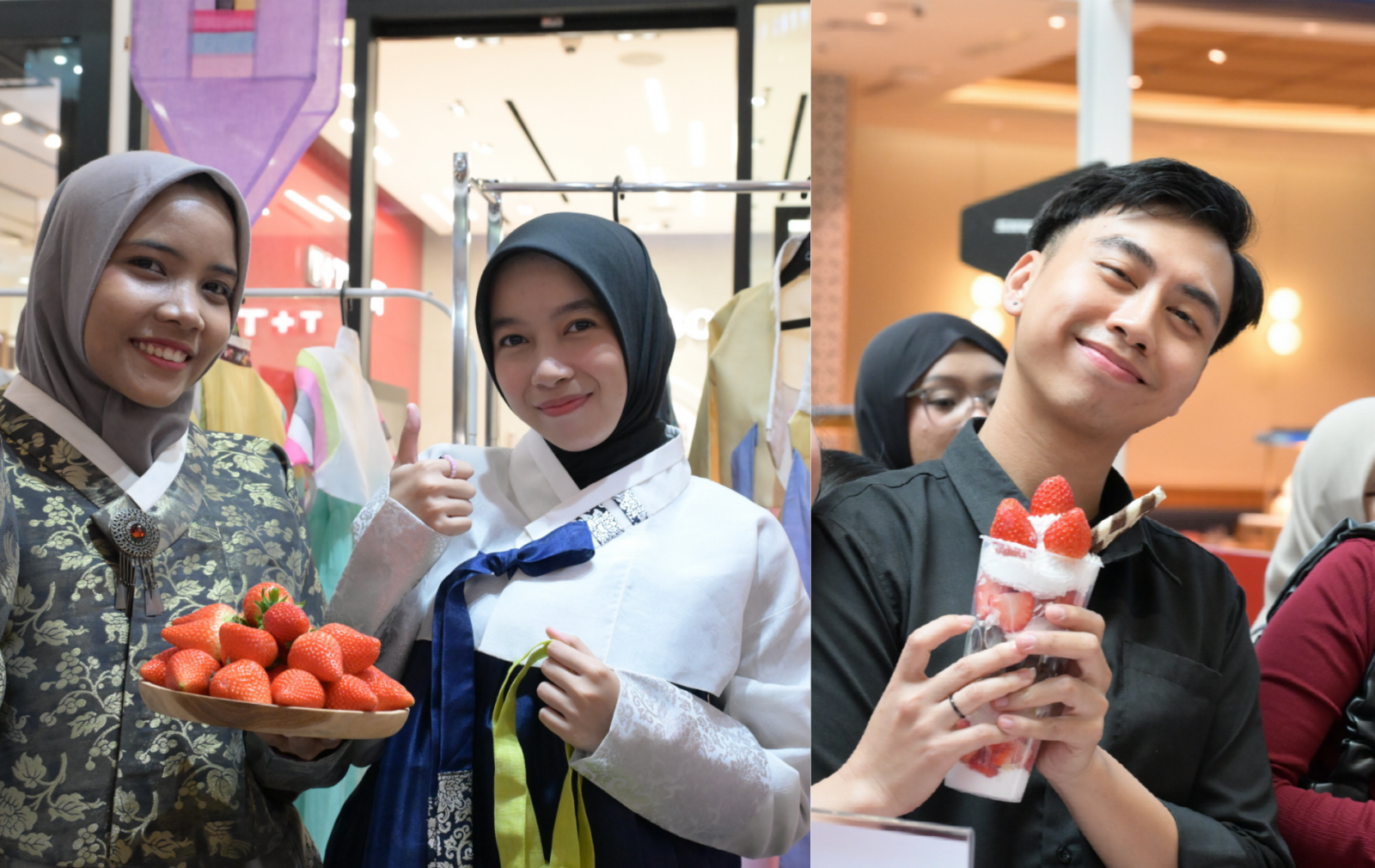 논산 딸기가 인도네시아 시장에서 현지산 대비 5배 비싼 가격에도 불구하고 압도적인 품질과 K-문화 트렌드에 힘입어 큰 성공을 거두었다. 논산시는 현지 대기업인 보가그룹과 협력하며 수출을 확대했으며, 올해 박람회에서 43만 명의 관람객을 모으고 총 18톤의 딸기를 판매했다. 사진=논산시 제공