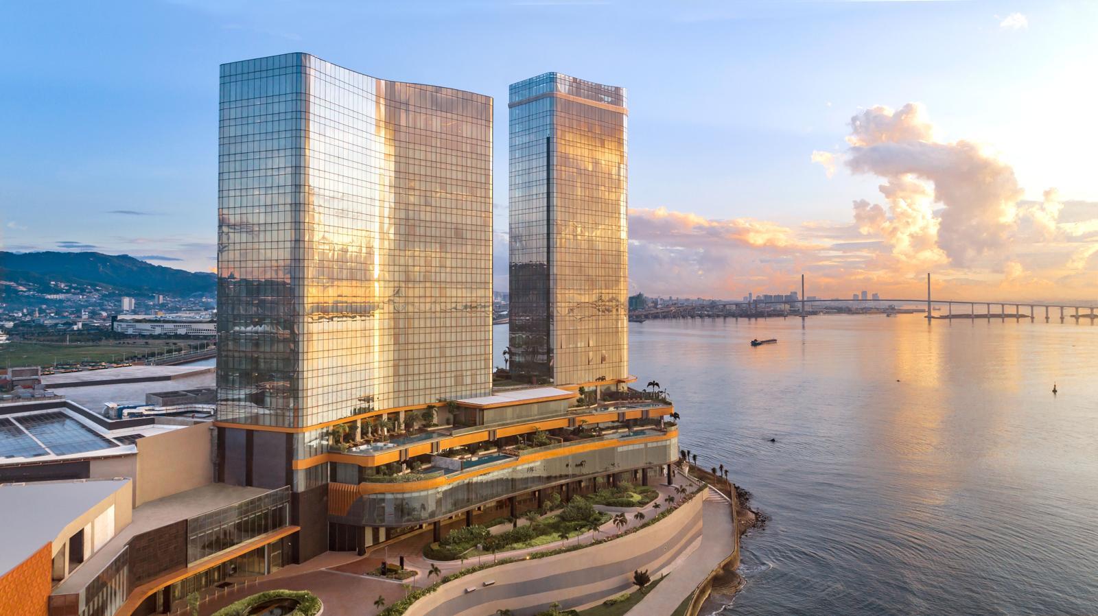 석양빛에 물든 누스타 리조트 전경. 누스타리조트 제공