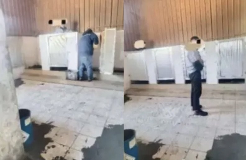 중국 장쑤성 난징의 한 제조업체가 직원들의 화장실 이용 장면을 촬영하고, 시간이 15분을 초과하면 벌금을 부과했다는 폭로가 제기됐다. 펑파이신문 갈무리