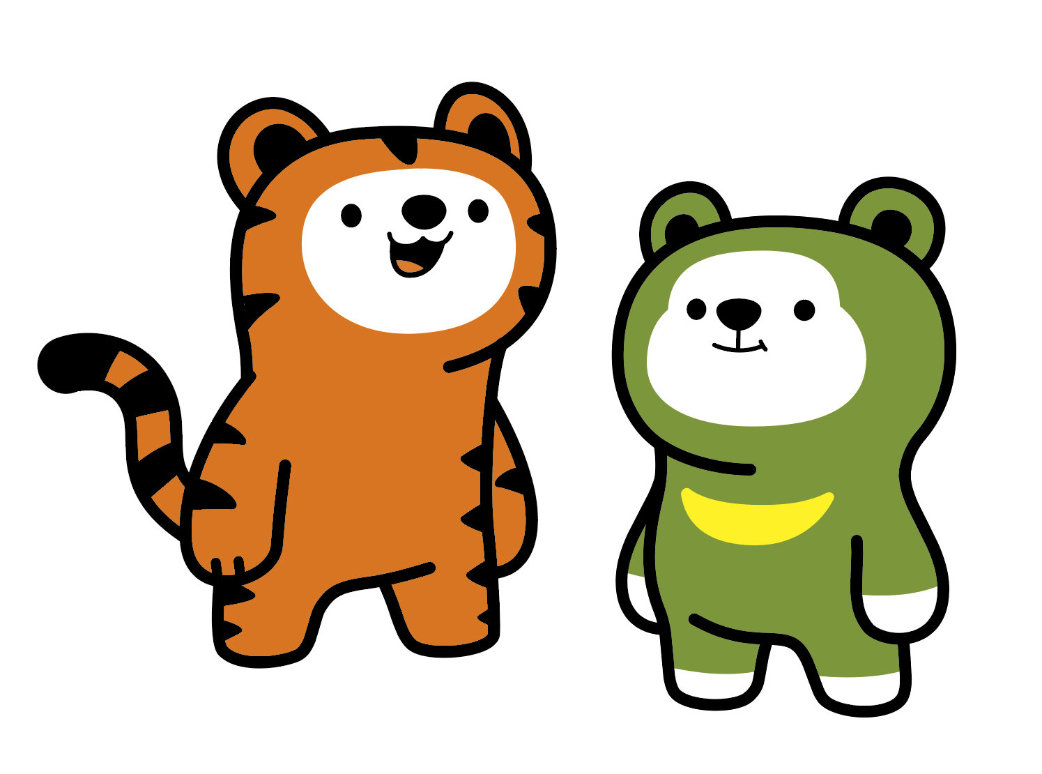 강원특별자치도 캐릭터 강원이(왼쪽)와 특별이.  강원특별자치도 제공