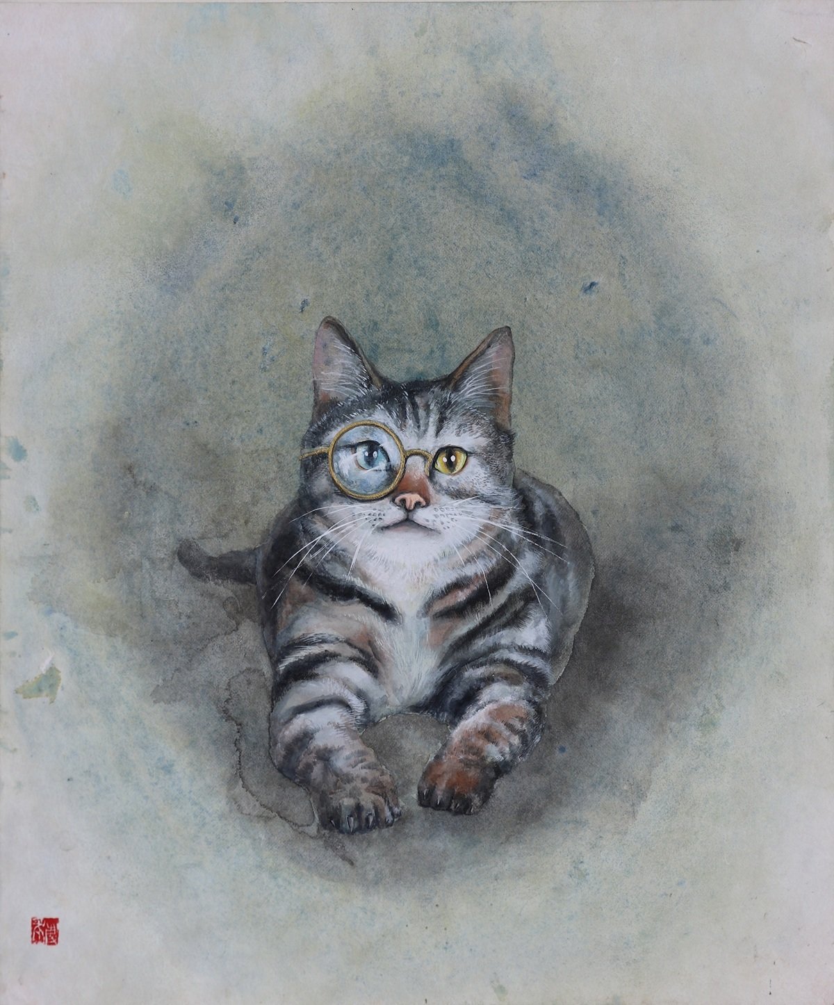 기다림Ⅰ, 45.5cmX53, 순지에 채색(목원대 제공.재판매 및 DB금지)/뉴스1