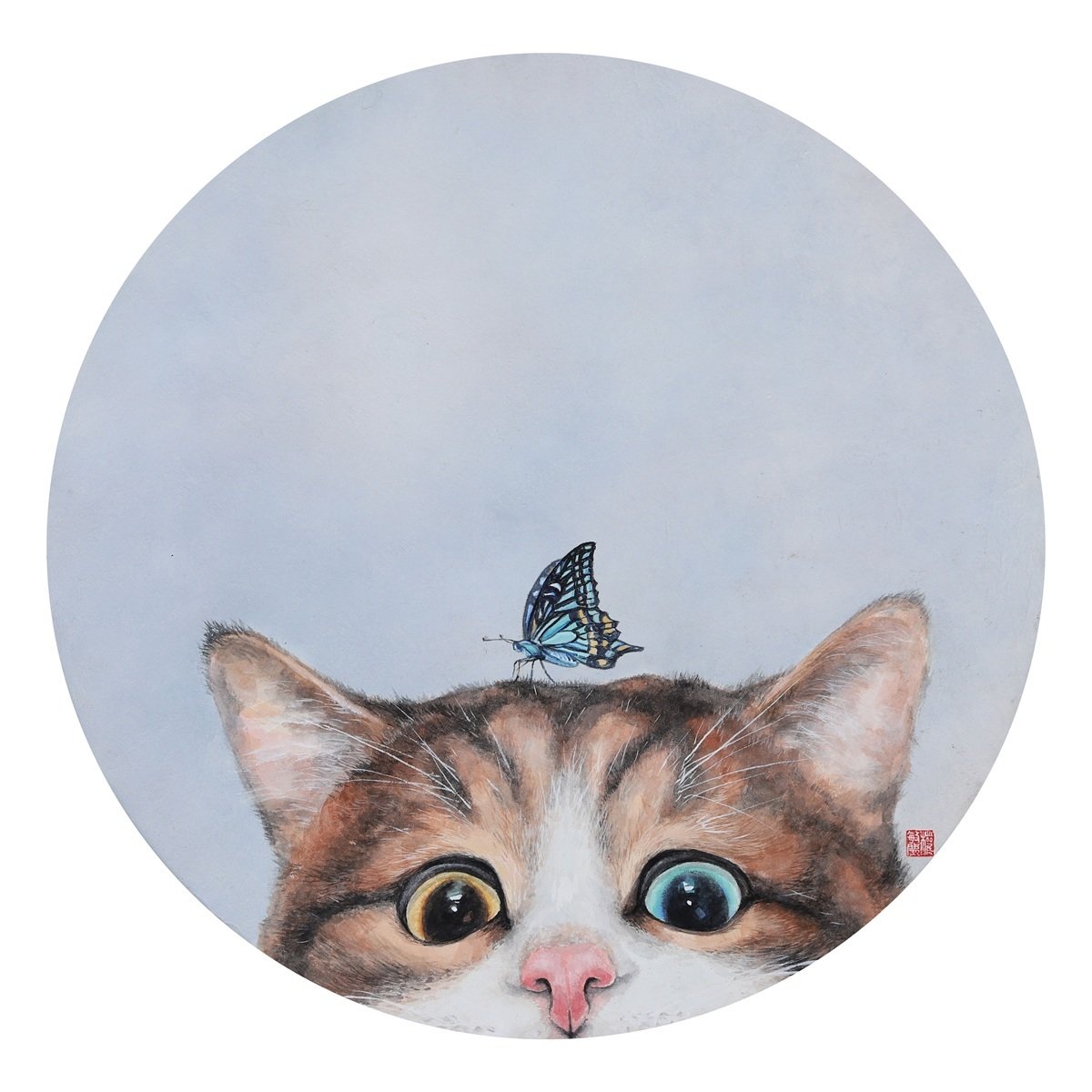 호기심Ⅰ, Ø30cm, 장지에 채색(목원대 제공.재판매 및 DB금지)/뉴스1