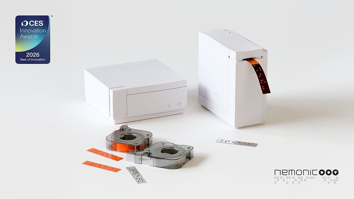 CES 2026 최고혁신상을 받은 망고슬래브 네모닉 닷 / 출처=망고슬래브