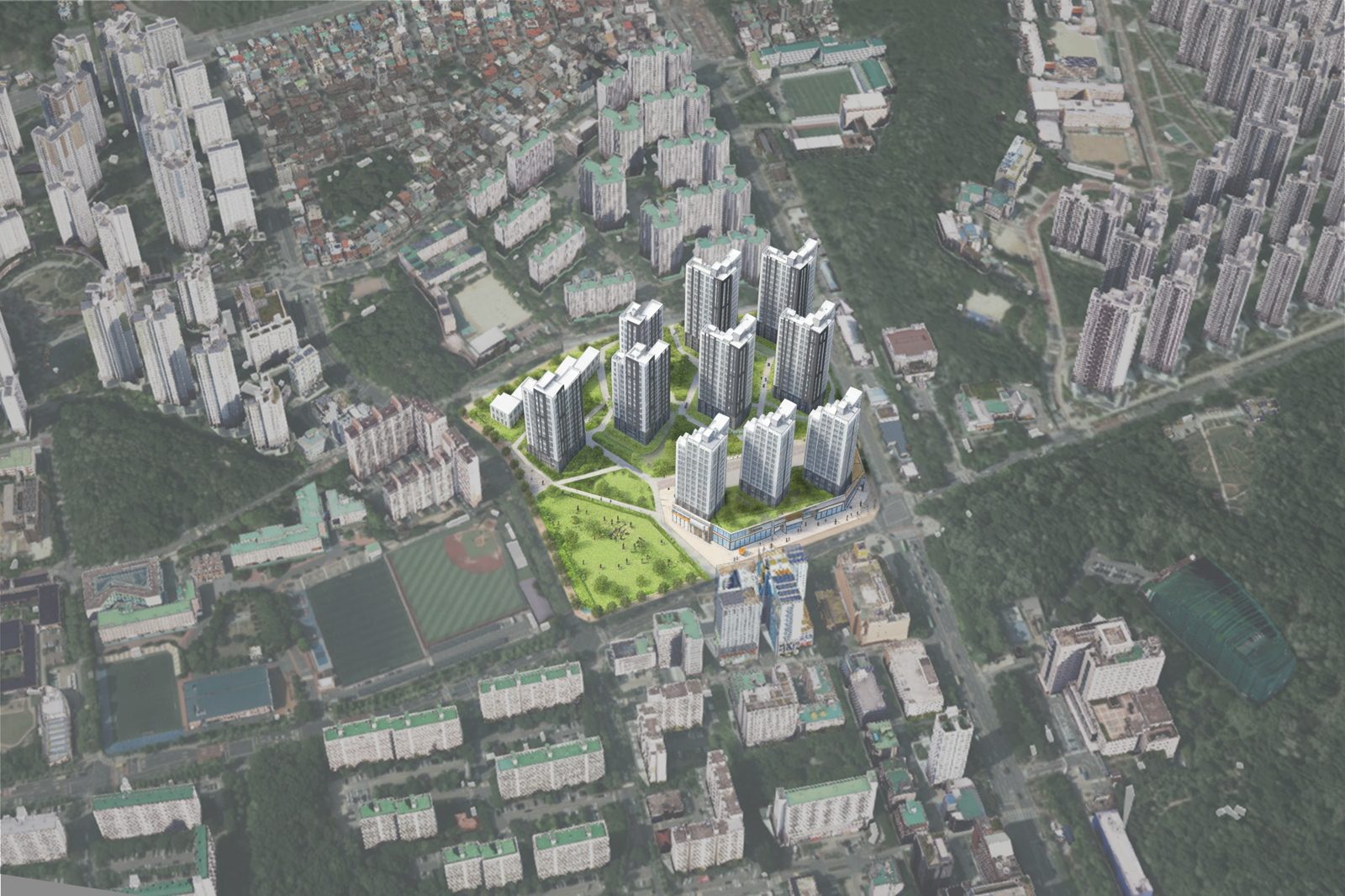 고덕역 지구. LH