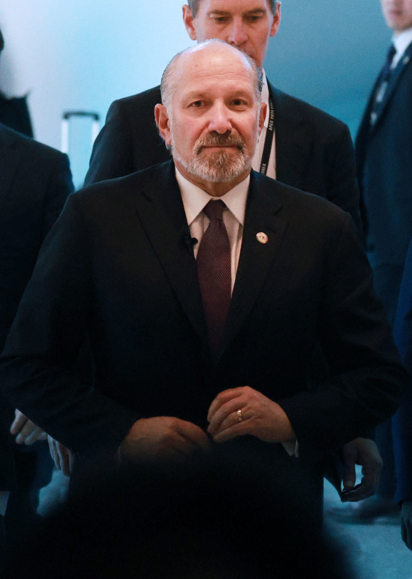 하워드 러트닉 미국 상무장관이 29일 경북 경주예술의전당에서 열린 아시아태평양경제협력체(APEC) 정상회의 최고경영자(CEO) 서밋(Summit) 한미 비지니스 라운드 테이블 행사에 참석하고 있다. (공동취재) 2025.10.29