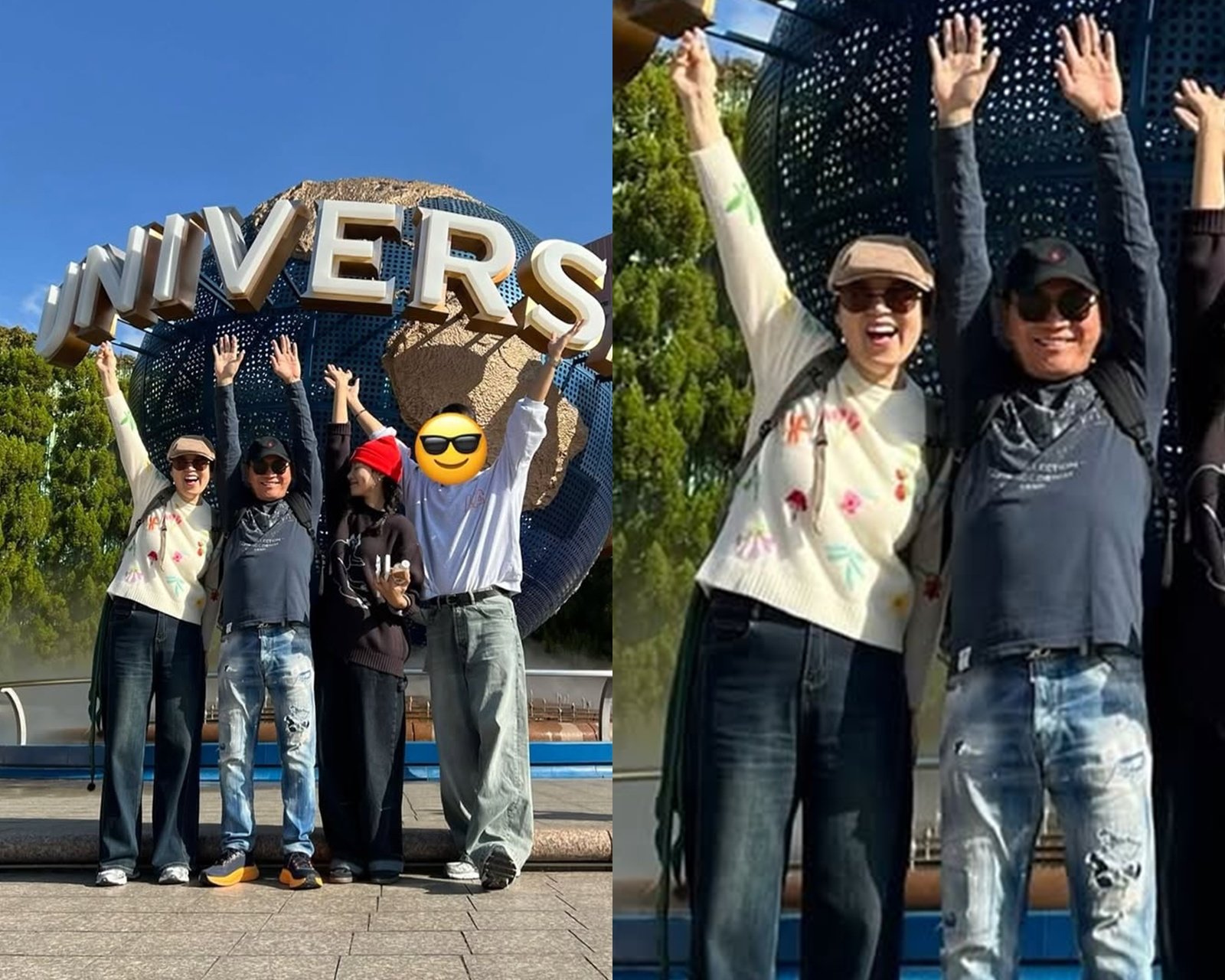 유방암 투병 중인 박미선이 가족들과 일본 여행을 공개하며 회복 근황을 전했다. 활동 중단 이후 첫 투샷과 밝은 모습에 응원이 이어졌다. 사진=박미선 SNS 캡처