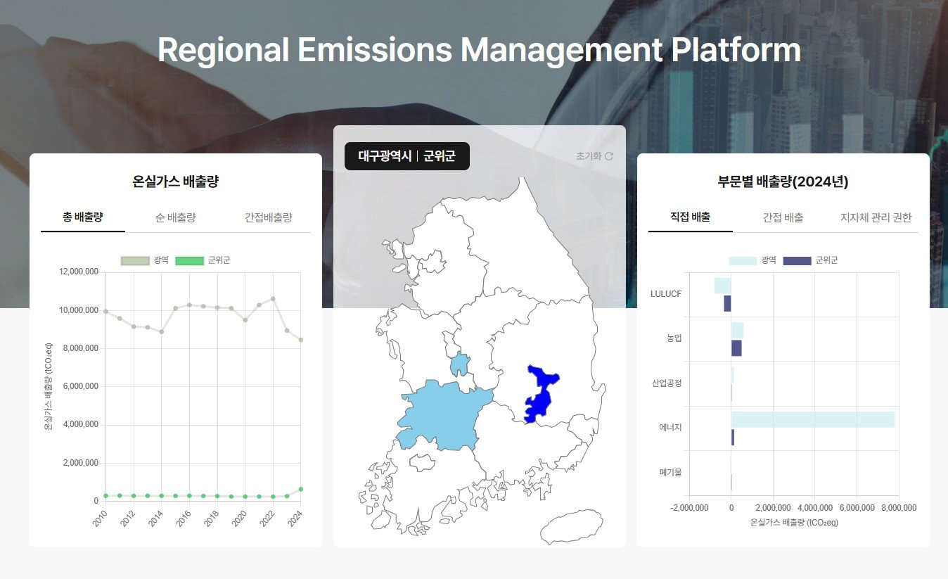 에코아이의 탄소중립 플랫폼. 한국임업진흥원 제공