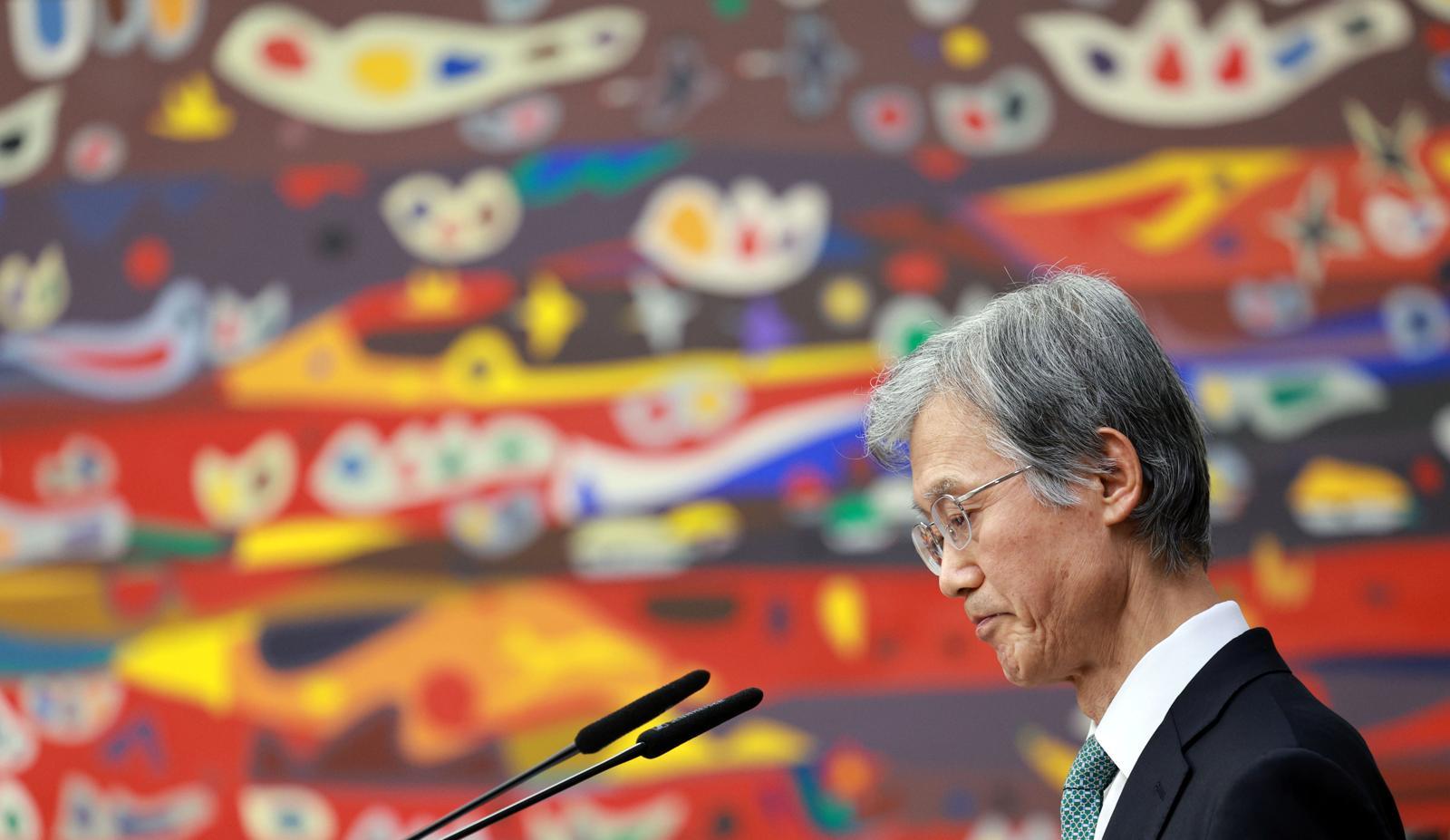 조희대 대법원장이 5일 서울 서초구 대법원에서 열린 전국법원장회의에 참석해 인사말을 하고 있다. (공동취재) 2025.12.05. 뉴시스