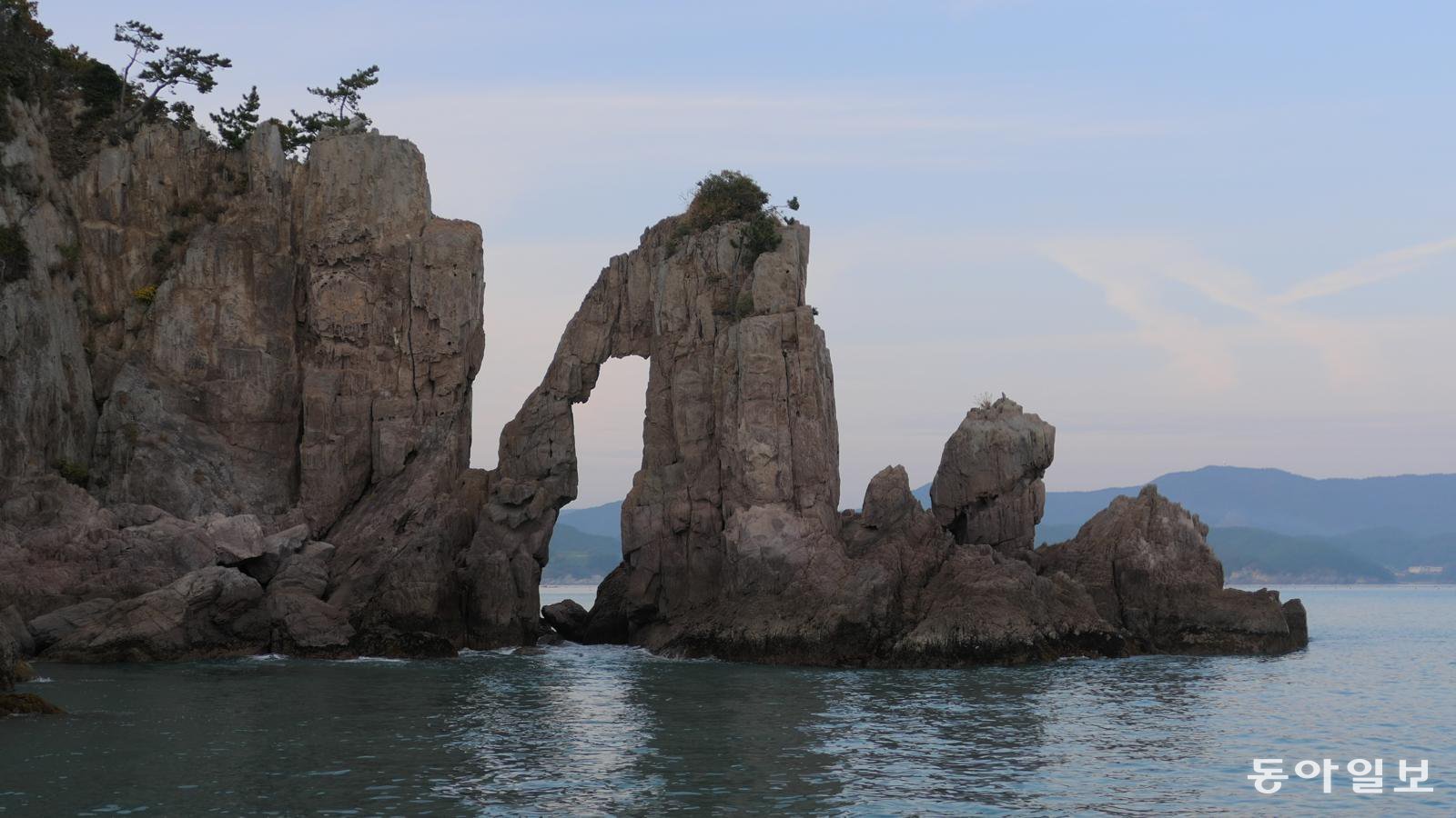 고흥 도화면 내촌리 활개마을. 코끼리 코처럼 보이는 건 착시일까.