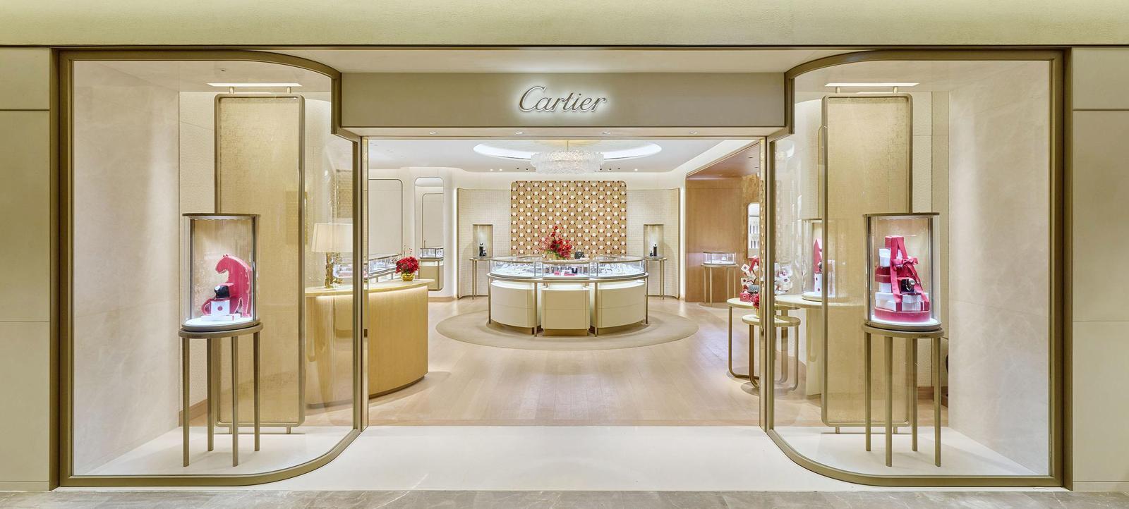 까르띠에 더 리저브 매장 전경.