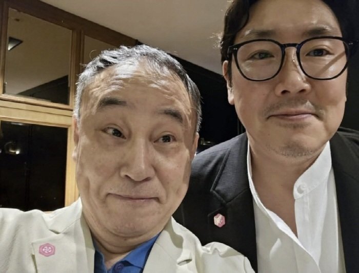 코미디언 서승만, 배우 조진웅. (사진=서승만 페이스북) ⓒ뉴시스