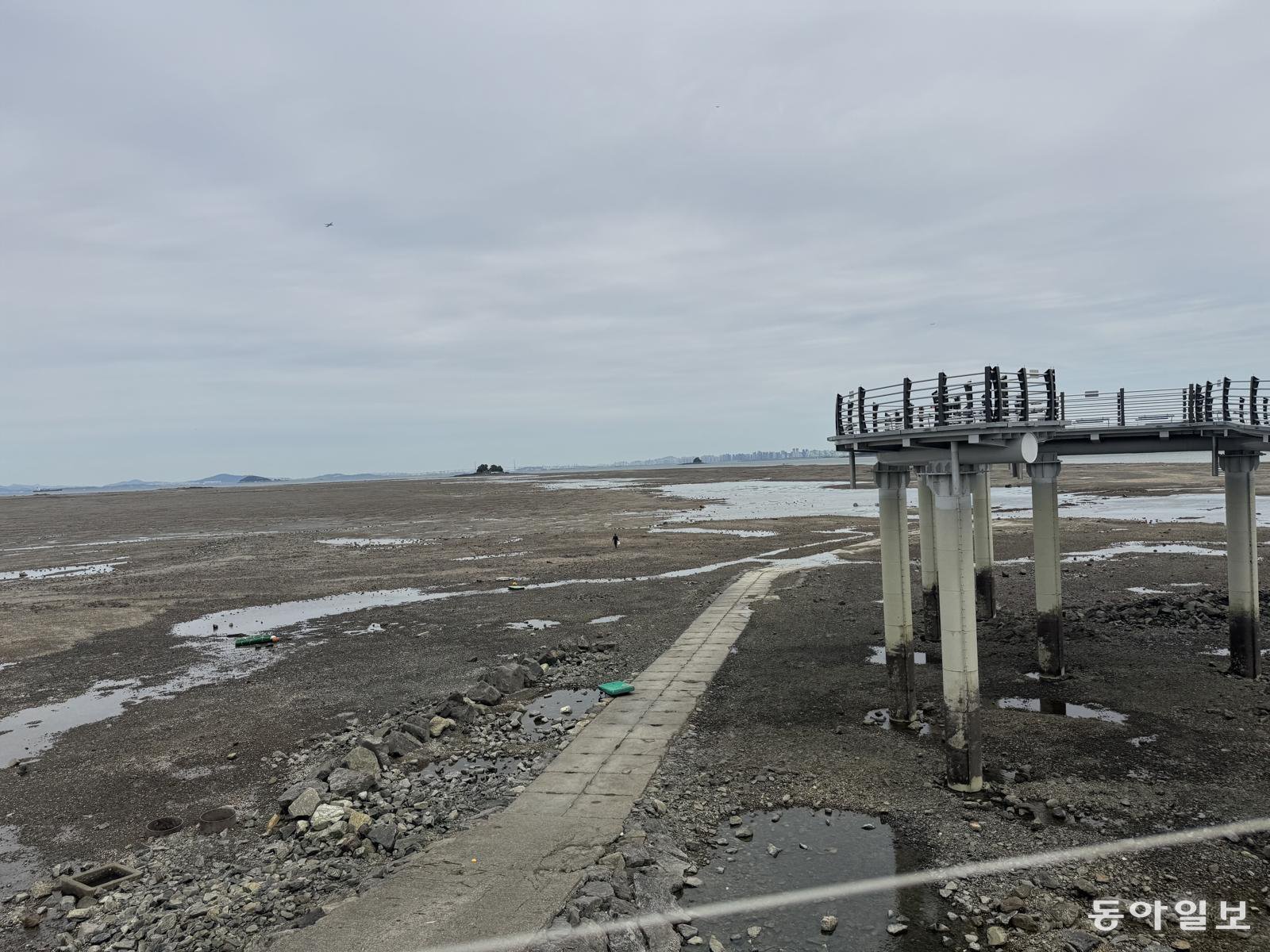 인천 옹진군 영흥면 내리 갯벌 일대. 올 9월 이곳에서 갯벌에 고립된 중국 국적 노인을 구조하다 순직한 해양경찰 고(故) 이재석 경사 사건 이후, 해당 지역을 출입통제구역으로 지정하는 방안이 추진되고 있다. 공승배 기자 ksb@donga.com