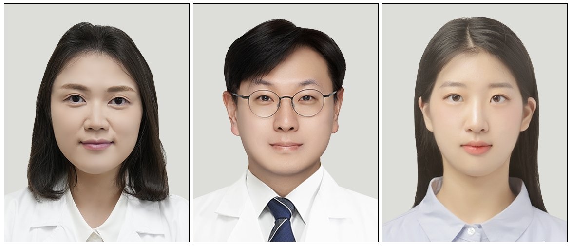 강서영 교수, 김원석 교수, 이지민 학생(왼쪽부터).