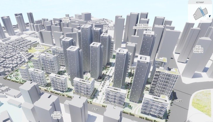 영등포구 도림1구역 예상 조감도. 서울시 제공