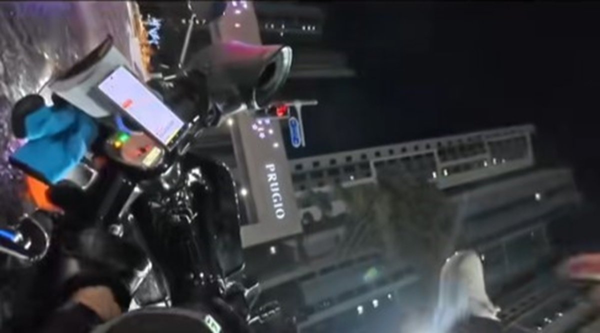 배달을 하다 넘어진 A 씨. A 씨 인스타그램 캡처