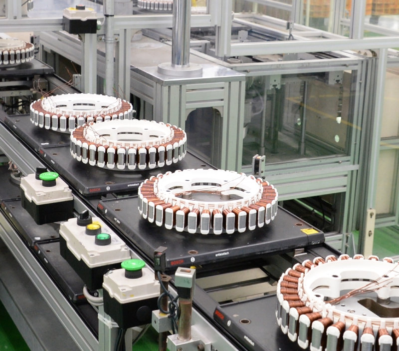 서울 금천구 LG 가산 R&D 캠퍼스에서 세계 최초로 개발한 DD모터를 생산하고 있다. DD모터는 벨트 없이 세탁통과 연결돼 회전 시 소음과 에너지 소모가 적다. LG전자 제공