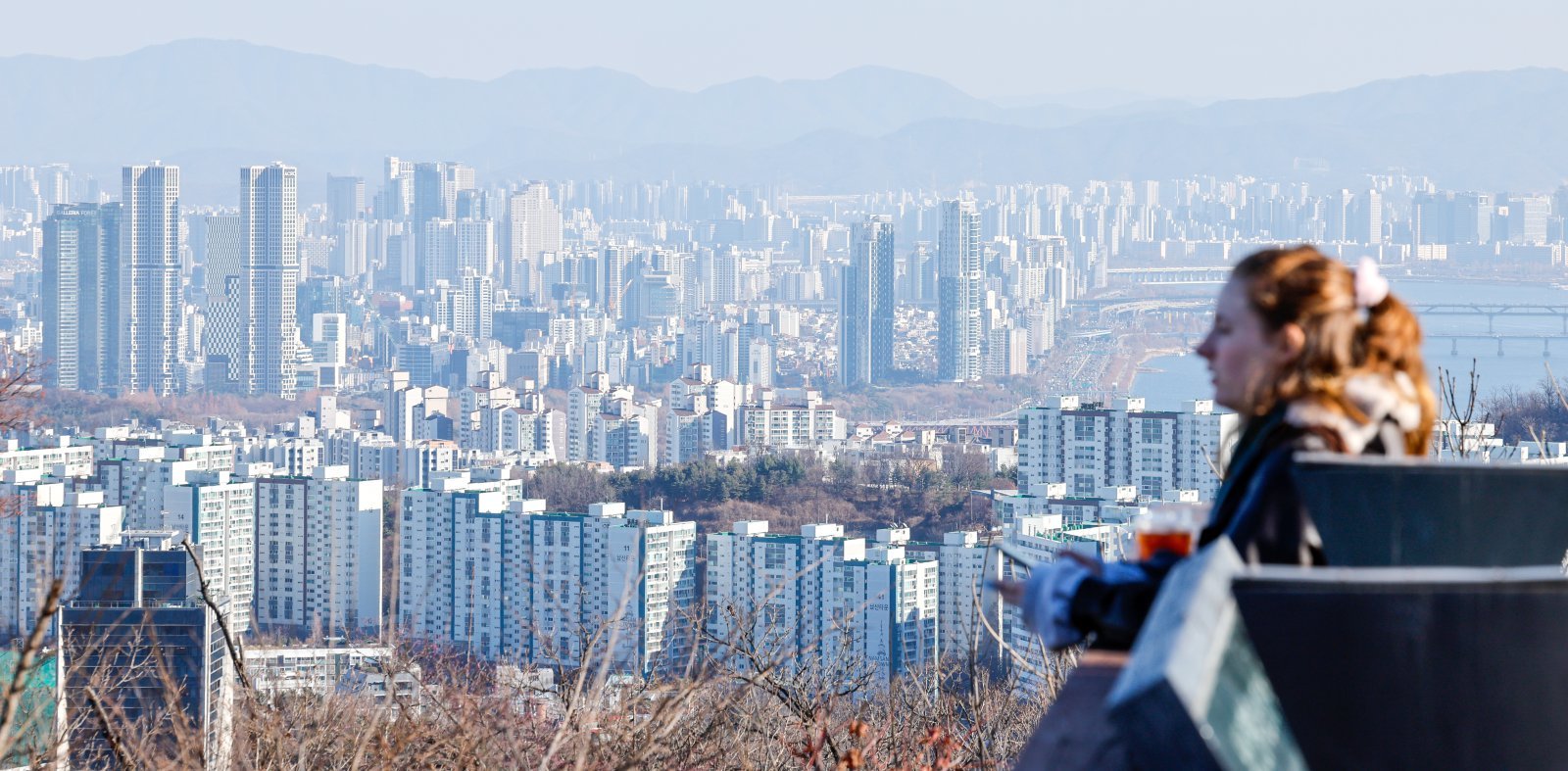8일 서울 남산에서 시내 아파트 단지가 보이고 있다. 이날 직방에 따르면 11월 전국 아파트 상승 거래 비중은 45.3%로, 전월(46.6%)보다 소폭 감소했으나 서울의 경우 54.1%로 10월 52.2%보다 늘었다. 2025.12.8/뉴스1