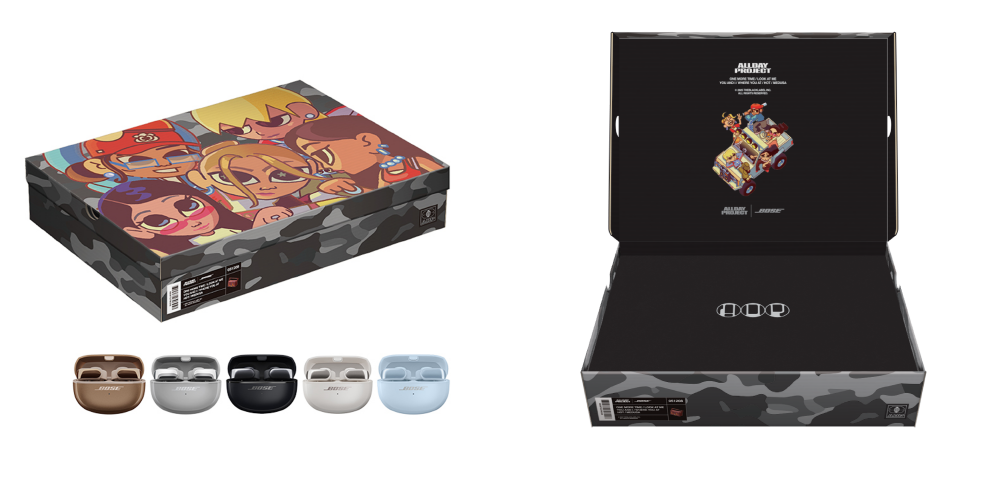 보스(BOSE) X 올데이 프로젝트 ‘울트라 오픈 이어버드’ 콜라보 패키지. 사진제공=보스(BOSE)