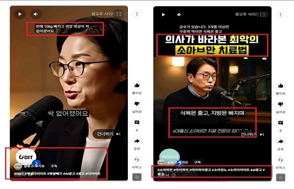 인공지능(AI)으로 만든 가짜 의사와 전문가를 활용한 식품과 건강기능식품 광고가 소셜네트워크서비스(SNS)를 통해 널리 퍼지고 있다. 정부는 10일 열린 제7회 국가조정회의에서 이 같은 AI 등을 활용한 식·의약품, 화장품 등의 광고로 인한 소비자 피해에 대응하기 위해 AI 생성물 표시제, 징벌적 손해배상제도 등을 도입하기로 했다. 국무총리실 제공