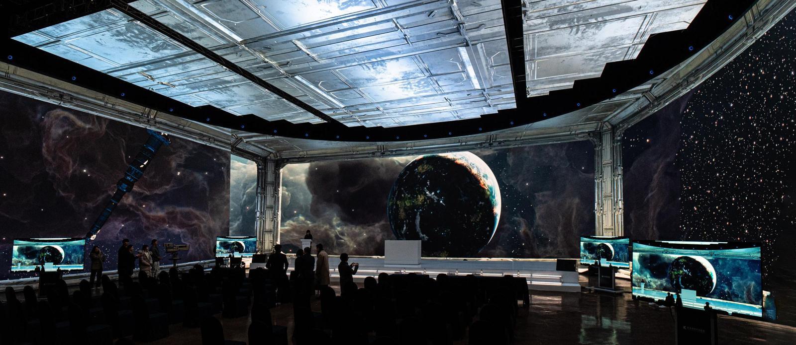 LG전자가 대전 가상 스튜디오에 공급한 초대형 고화질 발광다이오드(LED) 솔루션. 가상 영상 콘텐츠를 제작하는 데 특화된 스크린이다. LG전자 제공