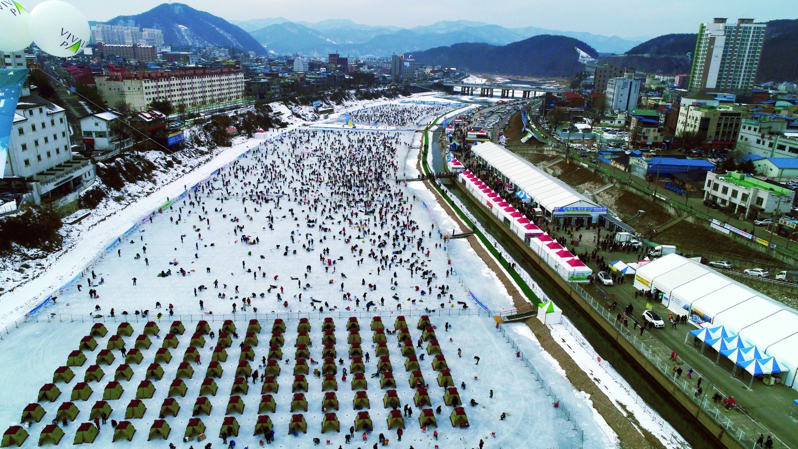 홍천강 꽁꽁축제. 홍천군 제공