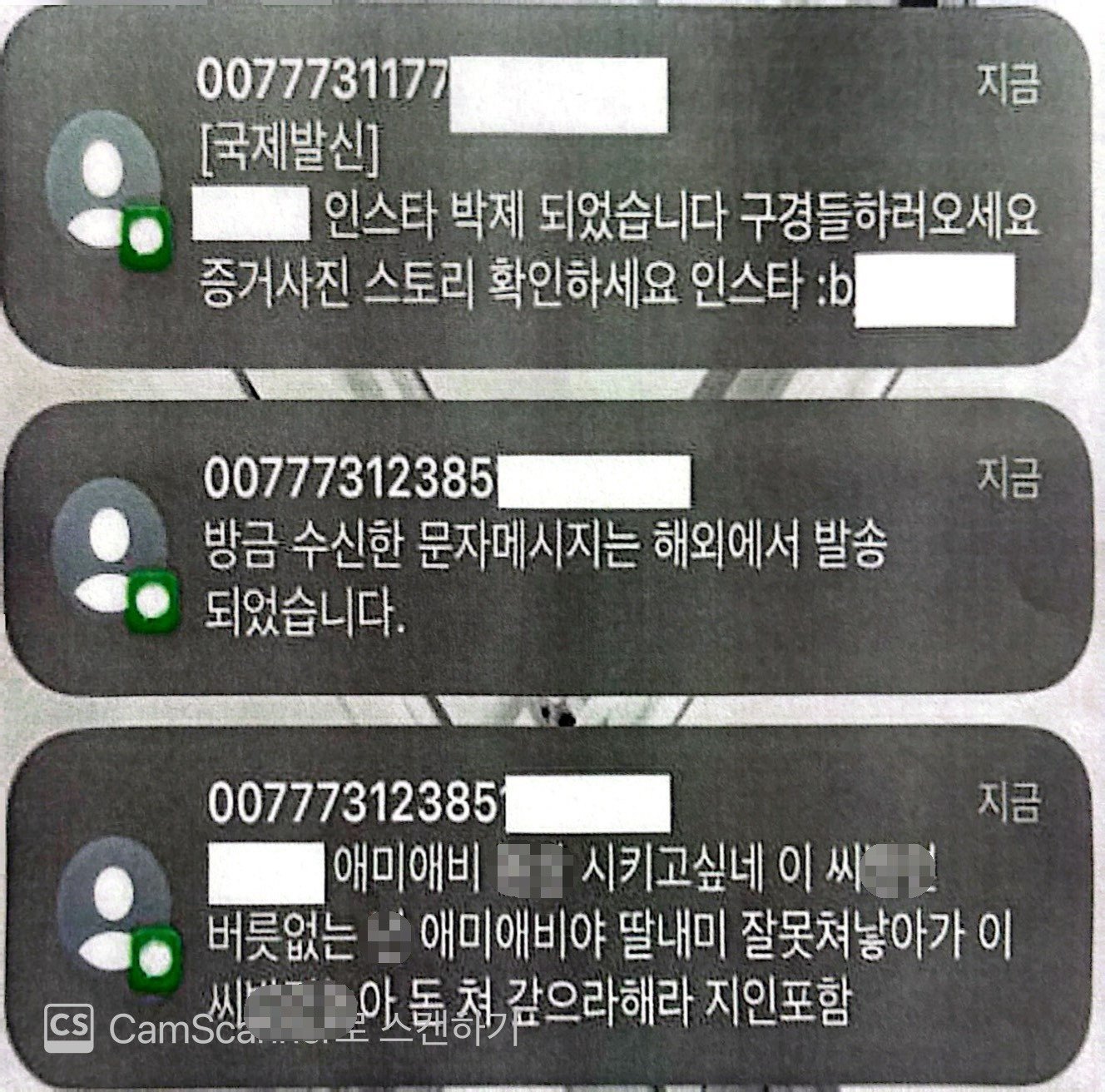 서울 영등포경찰서는 지난 8월부터 이달 2일까지 대부업법, 채권추심법, 이자제한법 위반 혐의를 받는 불법대부조직 총책 2명을 비롯해 12명을 검거했다고 11일 밝혔다. 사진은 범행 당시 피해자들에게 전송된 문자 메시지. (서울 영등포경찰서 제공)