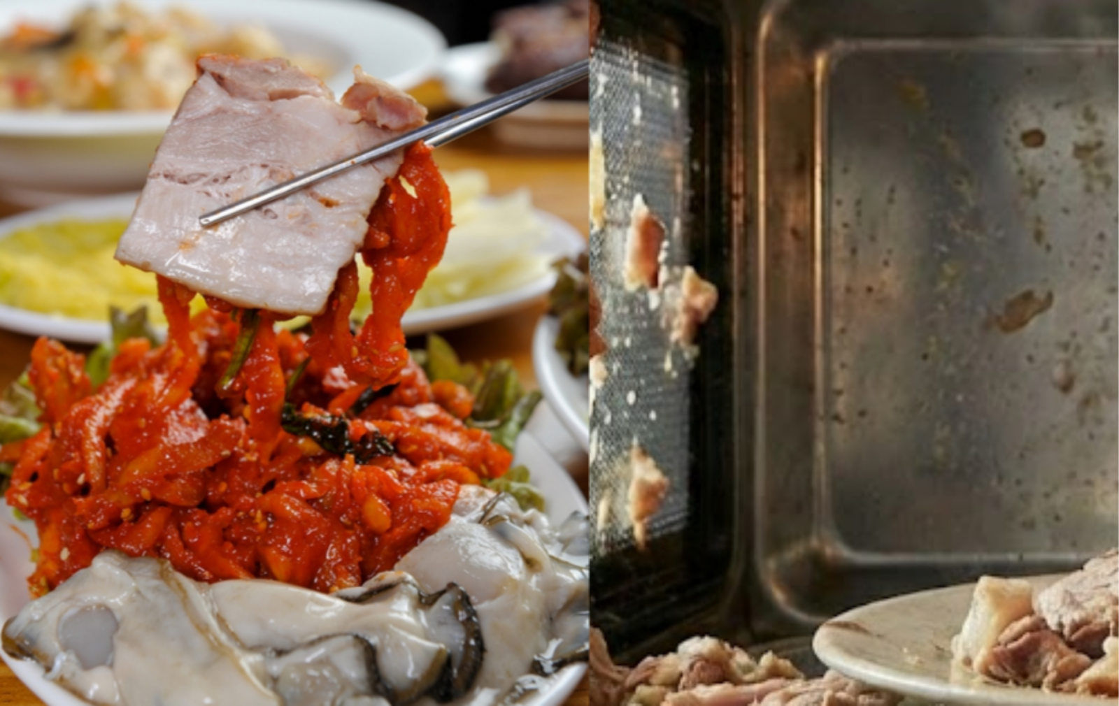 지방 함량이 높은 보쌈을 전자레인지에 오래 데우면 증기 폭발 위험이 있다. 남은 보쌈을 촉촉하게 먹는 가장 안전하고 효과적인 방법은 찜기에 미림 등을 넣고 7~10분간 쪄내는 것이다. 사진=게티이미지뱅크, 제미나이