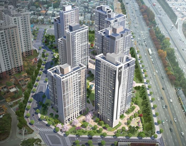 경기 용인시 수지구 풍덕천동에서 공급되는 ‘수지자이 에디시온’. 판교와 강남으로 이동하기 편리한 입지다. 
GS건설 제공