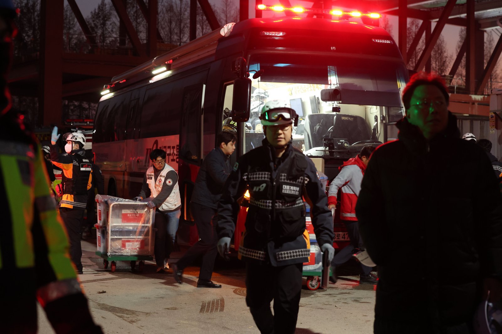 11일 오후 광주 서구 치평동 광주대표도서관 붕괴 현장. 2025.12.11/뉴스1