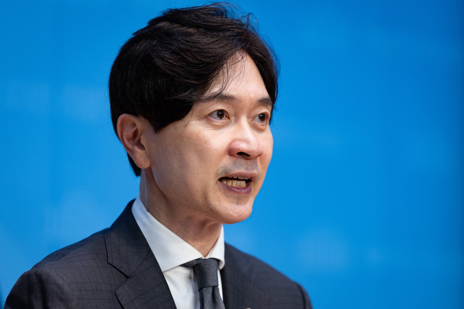 박성훈 국민의힘 수석대변인이 17일 서울 여의도 국회 소통관에서 논평을 하고 있다. 2025.9.17/뉴스1