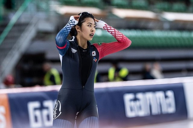 2025~2026 국제빙상경기연맹(ISU) 스피드스케이팅 월드컵 4차 대회 2차 레이스를 4위로 마친 이나현. ISU 제공