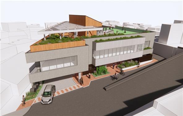 옥인제1공영주차장 조감도. 서울시 제공