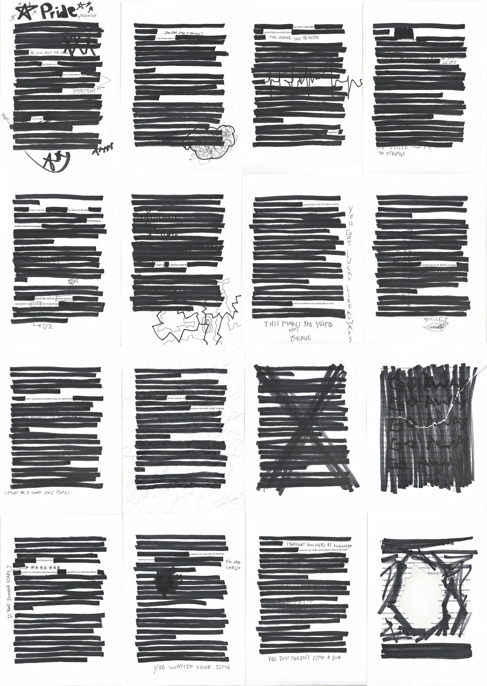 KAIST 글로벌디지털혁신대학원 석사과정 라파엘 루빈 데 셀리스 우리아스 학생의 ‘Pride, Redacted’. 망한 과제 자랑대회 1등 상인 ‘최상’을 수상했다. KAIST 실패연구소 제공