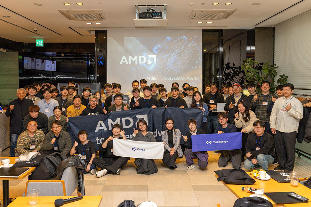 지난 12월 10일 개최된 ‘AMD AI 개발자 밋업 코리아 위드 Moreh’ / 출처=모레