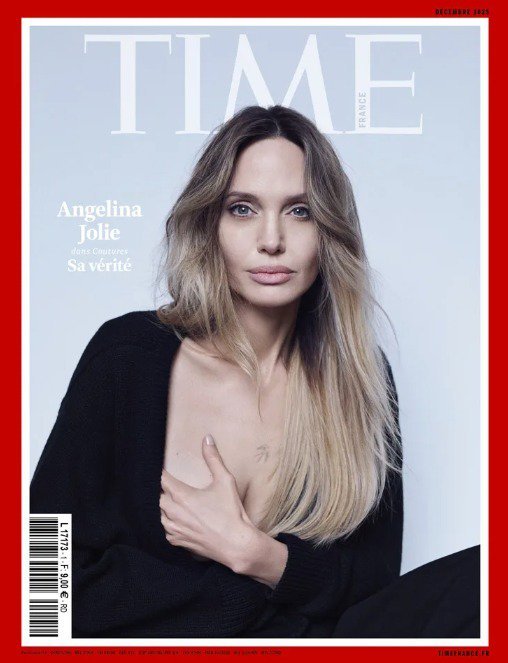 미국 배우 안젤리나 졸리가 이번 주에 발간된 타임 프랑스 창간호에서 유방 절제술 흉터를 공개했다. 타임 프랑스 창간호 표지(타임 캡쳐). 뉴스1