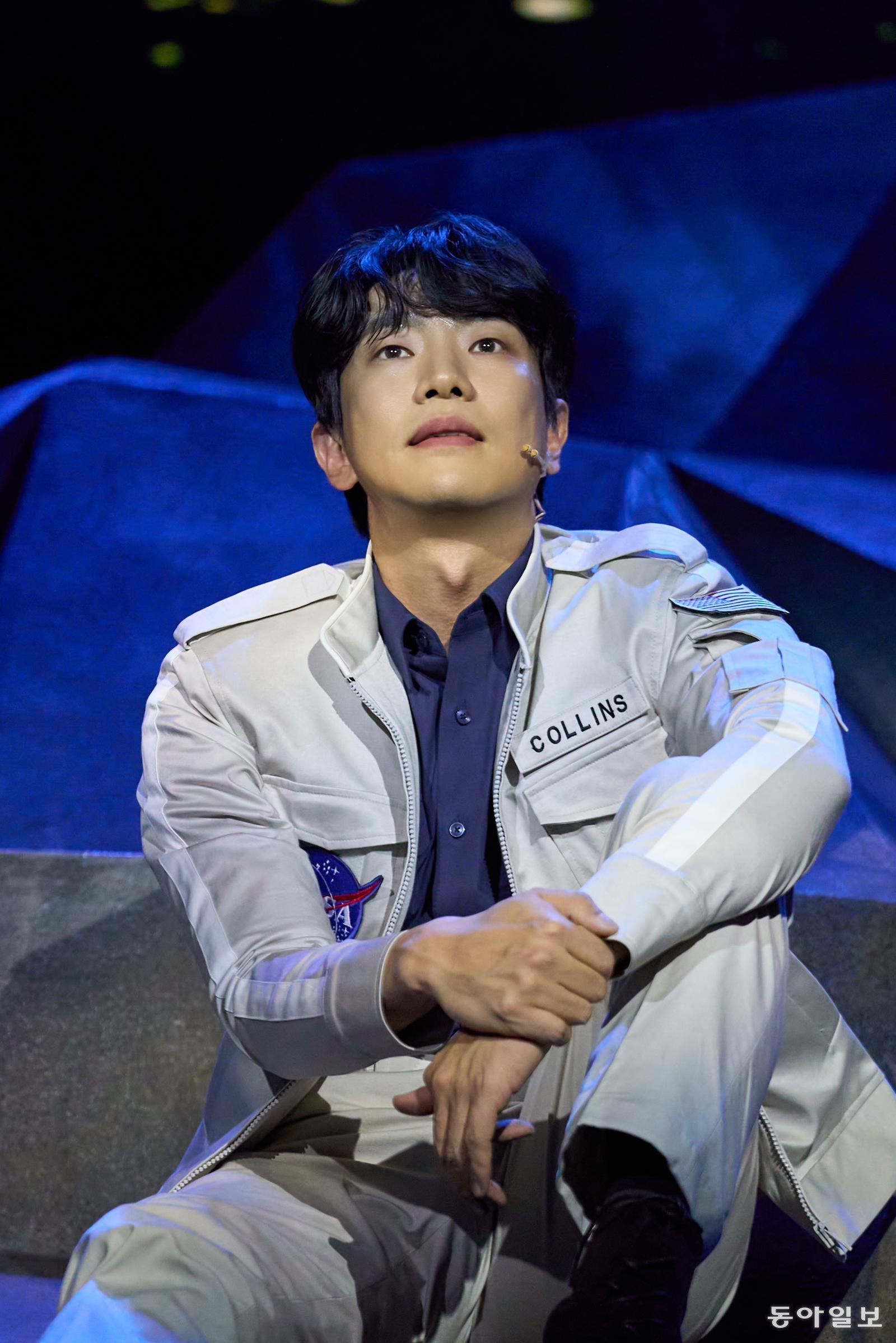 뮤지컬 ‘비하인드 더 문’에서 마이클 콜린스를 연기하는 고상호.   컴퍼니연작 제공