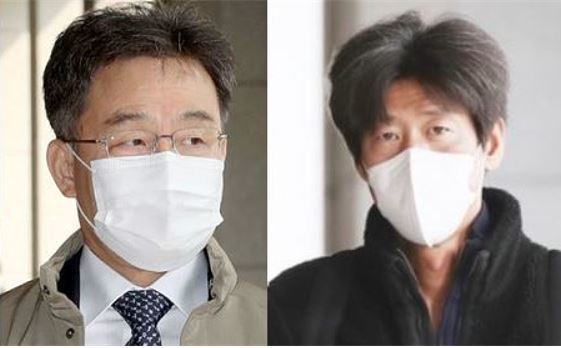 화천대유자산관리 대주주 김만배 씨(왼쪽)와 남욱 변호사. 뉴스1