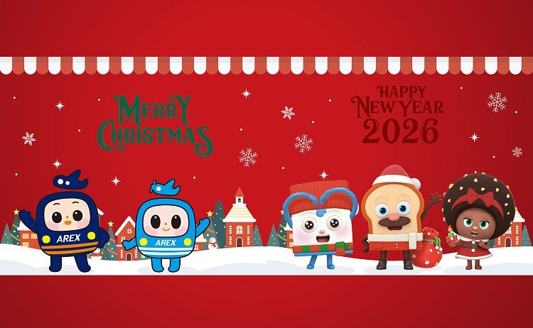 ‘Merry AREX-mas’ 테마 포토존 예시 (T1역)