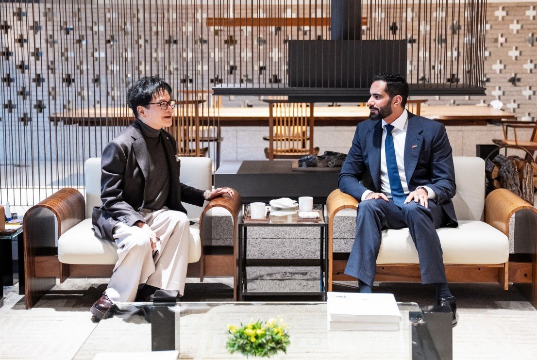 이재현 회장이 16일 필동 CJ인재원에서 살렘 빈 칼리드 알 카시미 UAE 문화부 장관을 접견했다. CJ그룹 제공